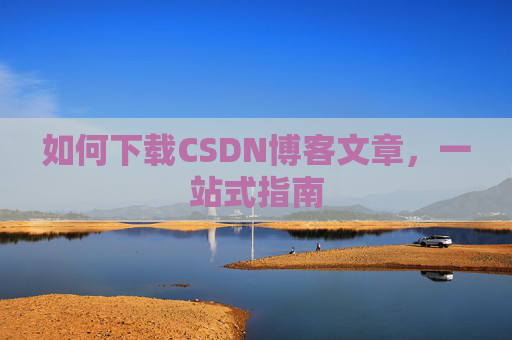 如何下载CSDN博客文章，一站式指南